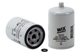 Wix Filters 33472 Fuel Water Separator Filter; Spin-On; 3.015 Inch Diameter X 5.19 Inch Length; 14 Micron Element; White; With Gasket