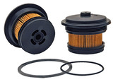 Wix Filters 33818 Fuel Filter; Cartridge Style; 4.873 Inch Top/ 3.499 Inch Bottom Diameter X 3.87 Inch Length; 14 Micron Paper Element; Yellow; With Lid Attached To Filter And Gasket