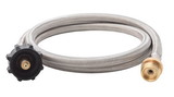 Flame King SS-QCC-1LB Steel Braided Hose With Regulator