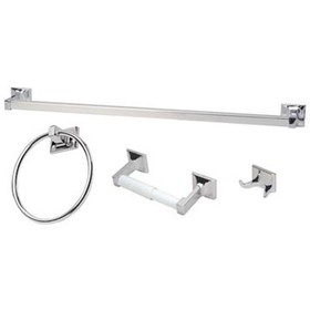 Pamex BC2CP-24CS Campbell Sunset Collection Set with 24" Towel Bar, Chrome