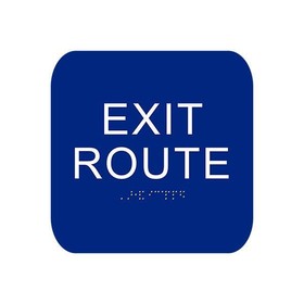 Cal-Royal CAEXRT4534-BL Exit Sign, 4" x 5-3/4"