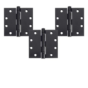 Nuk3y H45-02N 4.5" x 4.5" , 2 Ball Bearing Hinge, Non-Removable Pin (3 Pack)