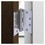 Nuk3y H45-02NSSX3 4.5" x 4.5" , 2 Ball Bearing Hinge, Non-Removable Pin (3 Pack), Stainless Steel
