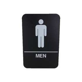 Cal-Royal M68-BL Men Restroom Sign, 6" x 9"