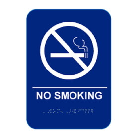 Cal-Royal NS68-BL No Smoking Sign, 6" x 9"