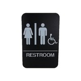 Cal-Royal RSH68-BL Men & Women ADA Restroom Sign, 6