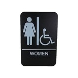 Cal-Royal WH68-BL Women ADA Restroom Sign, 6