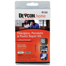 Devcon 002-90216 Fiberglass, Porcelain and Plastic Repair Kit - White/Almond
