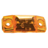 Fasteners Unlimited 003-17A LED Hot-Dog Marker/Clearance Light With Gasket - Amber, 2.8 in. L x 1.1 in. H