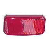 Fasteners Unlimited 003-59L Command Electronics Rounded Corner LED Clearance Light - Red with White Base