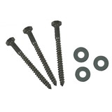 AP Products 012-LW 25 3/8 X 4 Hex Lag Screws with Washers - 3/8
