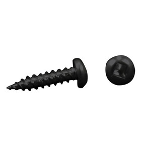 AP Products 012-PSQ50 8 X 1- 1/4 Pan Head Square Recess Screw, Pack of 50 - 1-1/4", Black