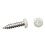 AP Products 012-PSQ50 8 X 1 Pan Head Square Recess Screw, Pack of 50 - 1", White