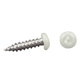 AP Products 012-PSQ500 W 8 X 1-1/2 Pan Head Square Recess Screw - #8 x 1.5