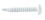 AP Products 012-PTK500W 8X1 White #8 Self-Tapping Pan Head Tri-Screws - 1", 500 Pack