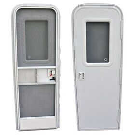 AP Products 015-205998 RV Radius Entrance Door - 30" x 72", Polar White