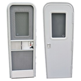 AP Products 015-206319 RV Radius Entrance Door - 24" x 72", Polar White