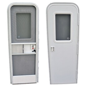AP Products 015-217708 RV Radius Entrance Door - 24" x 68", Polar White