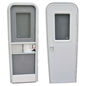 AP Products 015-217710 RV Radius Entrance Door - 28" x 72", Polar White