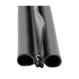 AP Products 018-478-35 Black Double Bulb Seal with Slide-On Clip and 1-1/2