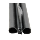 AP Products 018-479 Black Double Bulb Seal with Slide-On Clip and 2-1/4