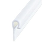 AP Products 018-635-216 White Poly Sewn-In Clip, Pair - 1-3/16