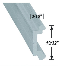 AP Products 021-58203-6 Base Rail Trim - 6 ft. (5 PACK) MILL