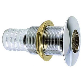Perko 0350006ADPC Thru-Hull Connection - Chrome Plated Bronze, Use with 1-1/8" Hose