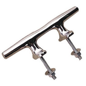 Sea-Dog 044206 Chrome Plated Open Base Cleat with Stud Mount - 6"