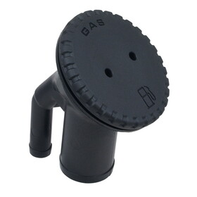 Perko 0542DPGBLK Polymer Vented Fill with Angled Neck for 1-1/2" Hose - Gas-Marked Black Polymer Cap