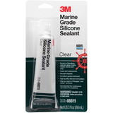 3M 08019 Marine Grade Silicone Sealant - Clear, 3 oz.