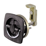 Perko 0932DP2WHT Flush-Mount Non-Locking Latch with Offset Adjustable Cam Bar for 1-1/8