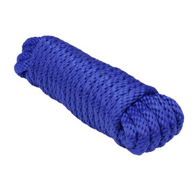 Extreme Max 3008.0058 Solid Braid MFP Utility Rope - 1/4" x 100', Blue