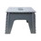 B & R Plastics 103-6GR Ez Foldz Step Stool 12" Grey
