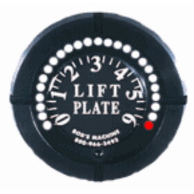 Bob's Machine 110-301000 Action Lift Plate LED Gauge - Black