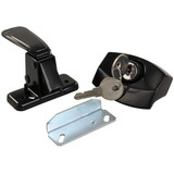 JR Products 11675 Camper Door Latch - Black