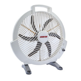 Extreme Max 1229.4089 Rechargeable AC/DC 12 Volt Box Fan with Lithium Battery for RV, Camping, Travel - 12"