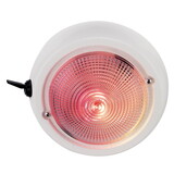 Perko 1263DP1WHT 12V Exterior Surface Mount Dome Light with Red and White Bulbs - 5
