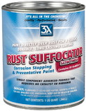 3X Chemistry 126 Rust Suffocator Corrosion-Stopping & Preventative Paint - Satin Black Finish, Quart