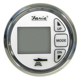 Faria 13852 Chesapeake Stainless Steel Depth Sounder with Air and Water Temperature (Transom Mounted Transducer) - 2