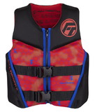 Full Throttle 142500-100-002-22 Youth Rapid-Dry Flex-Back Life Jacket - Red