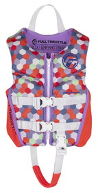 Full Throttle 142500-105-001-22 Child Rapid-Dry Flex-Back Life Jacket - Pink