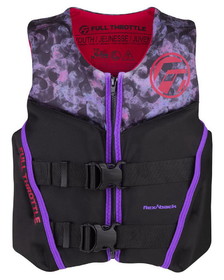 Full Throttle 142500-105-002-22 Youth Rapid-Dry Flex-Back Life Jacket - Pink