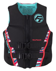 Full Throttle 142500-105-820-22 Women's Rapid-Dry Flex-Back Life Jacket - Small, Pink