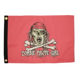 Taylor Made 1611 Pirate Girl Zombie Novelty Flag - 12