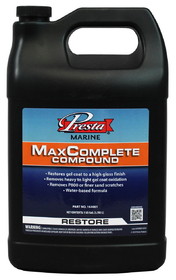 Presta 163001 MaxComplete Compound for Removing P800, Finer Sand Scratches and Light-Heavy Oxidation - 1 Gallon