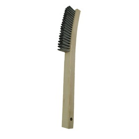 Redtree Industries 17011 Long Curved Handle Steel Wire Scratch Brush