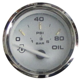 Faria 19002 Kronos Oil Pressure Gauge (80 PSI) - 2"