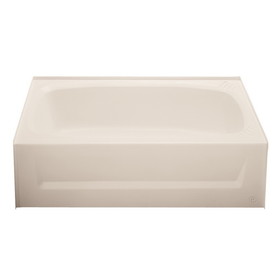 Kinro Composites ALM2754A RH-SPK ABS Bath Tub with Apron - 27" x 54", Right Hand, Almond