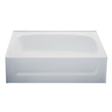 Kinro Composites W2754A LH-SPK ABS Bath Tub with Apron - 27 in. x 54 in., Left Hand, White